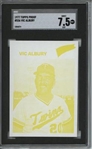 1977 Topps #536 Vic Albury 9 card progressive proof.